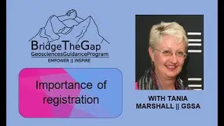 BTG talk S3 E2.1: Why registration is important in your career (Tania Marshall)