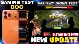 GAMING Test i PHONE 17 Pro Max|| Battery 🪫||#clashofclans #coc#iphone17promax 