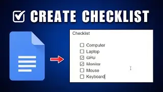 Как создать список дел в Google Docs 2026 | Создание флажка