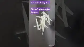 #chocolategarnishing #chocolategarnish #chocolate #cakes #freeonlinebakingclass #bakingclass