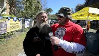 Daytona Bike Week 2014 - Roadside Marty with Panhead Billy