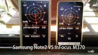 衛星定位測試 Samsung Note2 VS InFocus M370