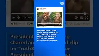 Trump shares TruthSocial video that shows Barack and Michelle Obama as apes