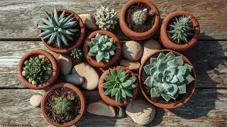 3 Hours of Succulent Serenity - Calming AI Art for Focus & Frame TV | Ambient Loop