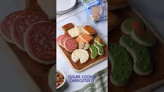 Cute and easy sugar cookie charcuterie board #shorts