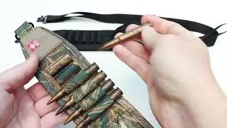 Hunting rifle sling for Savage, Ruger or Remington with bullet holders