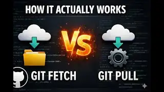 Git Fetch vs Git Pull explained visually under 5 minutes  #github