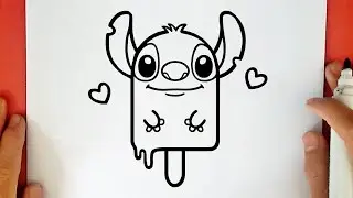 HOW TO DRAW STITCH ICE CREAM