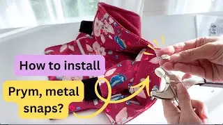 How to Install Metal Snap Fasteners with Prym Pliers | Easy Step-by-Step Tutorial
