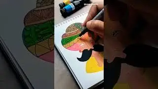 RAJASTHANI FOLK ART #art#gouache #gouachepainting #ytshorts #rajasthani#folkart
