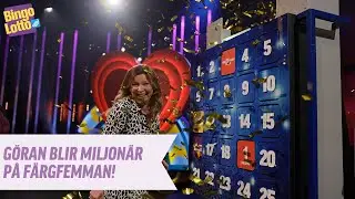 Göran blir miljonär på FärgFemman i BingoLotto!