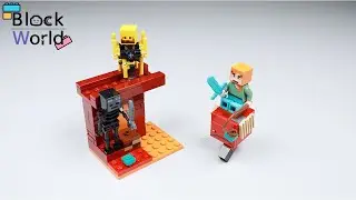 Lego Minecraft 21266 The Nether Lava Battle speed build