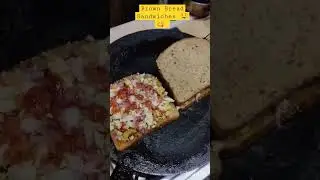 Healthy Brown Bread Sandwiches 🤤😋 #sandwich #sandwichrecipe #healthyfood #brownbread #breakfast