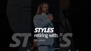 AJ Styles RETIRING with the WWE #wwe #ajstyles #thephenomenonalone #wwesuperstar #wrestling