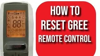 Как сбросить настройки пульта дистанционного управления Gree AC. Как заблокировать и разблокирова...