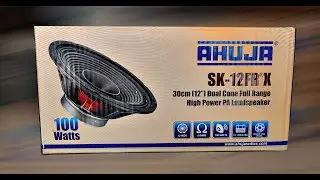 AHUJA SK-12FR®X PROFESSIONAL PA SPEAKER UNBOXING & REVIEW