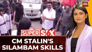 TN CM Stalin's Surprise Silambam Skills During Tenkasi Visit Leave Students Impressed | India Today