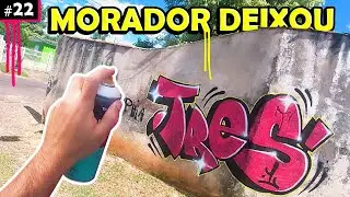 🔥 Pedi e o morador deixou eu fazer Graffiti - Tresum na Rua #22 💥