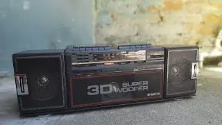 RADIO GRABADORA CON SUPER WOOFER 2 CASETERAS JC PENNEY