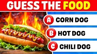 Guess the Food Quiz 🍕🍔🍩 | Test Your Knowledge | Knowlio