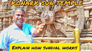 Guide Explains How Sundial Wheels In Konark Tells Exact Time | Secrets of Konark | Temple Odisha