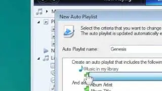 How to create a new automatic playlist in Windows Media Player