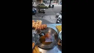 POV Crispy Fried Bread Flow | Dough to Golden Perfection | Real-Time Street Food Craft