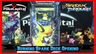 Pokemon Cards - XY Breakthrough Burning Spark Raichu Theme Deck Opening