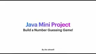 Java for Beginners | Mini Project | Learn Java Programming Easily