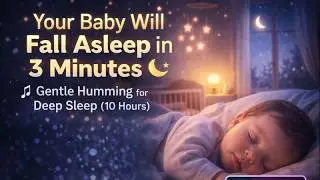 Your Baby Will Fall Asleep in 3 Minutes 🌙 | Gentle Humming for Deep Sleep (10 Hours)