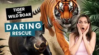 Heartwarming and Daring Rescue of a Tiger and Wild Boar.