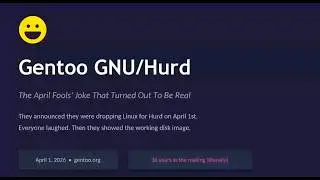 Gentoo Dropping Linux? The April Fools' Joke That Was Actually REAL.