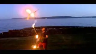 5 torch fire juggling