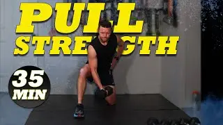 Effective 35 Min Pull Strength Training | Biceps, Traps, and Lats | Dumbbells