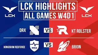 LCK Highlights ALL GAMES Week 4 Day 1 | LCK 2025