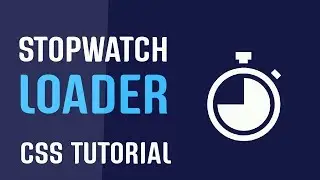Stopwatch Loading Animation CSS | CSS Loading Animation | CSS Tutorial