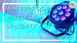 RENT WATERPROOF OUTDOOR UPLIGHTS WIRELESS IN TREES