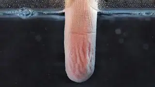 FINGER GETTING WRINKLY IN WATER - Time Lapse