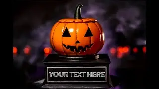 Halloween Pumpkin Carving Trophy 3D Print! | 3D Model + Fill it with Plaster!