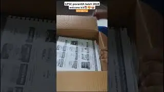 UPSC prarambh best 2028 welcome kit📦😍#Pwonlyias #motivation📚 #viral#shorts #video #short #trending