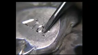 Hand engraving Square ends on block text