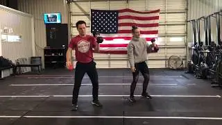 Alternating Dumbbell Hang Clean and Jerks