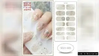 14Sticker Wearing Nail Stickers Snowflake Finished Polish Film Press On Nails Sticker Designer Chris