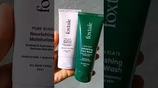 #shorts foxtale facewash | foxtale moisturizer review | foxtale products review #skincare #foxtale