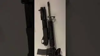 Colt M16A4 with Remington  M870 Breacher Masterkey #gbbr #tokyomarui #usmc #airsoftrifle