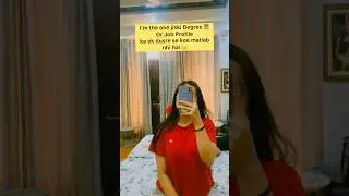 Am I the only one? #thesupriyasingh #shortvideo #ytshorts #trendingshorts #jobprofile #degree