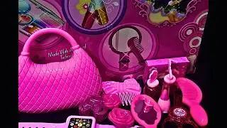 Oh My Toys pink Beauty set ASMR Unboxin video No Music|#relaxing #toys #frozen #asmr