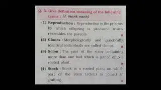 12th Class l Biology l 1Lesson Based Definition l 1.Reproduction in Lower and Higher Plants #shorts
