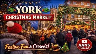 Рождественская ярмарка в Йорке 2025 🎄 Праздничная прогулка и волшебство Рождества в Англии!
