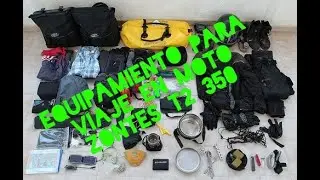 Equipamiento para viajar en Moto Zontes T2 350
